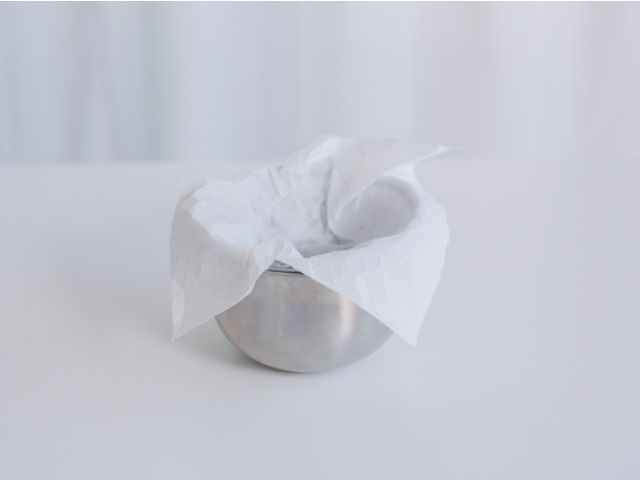 スマッシュケーキ用の水切りヨーグルト