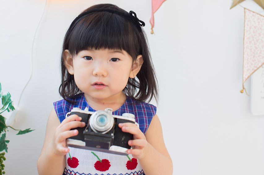 かわいい2歳児の女の子
