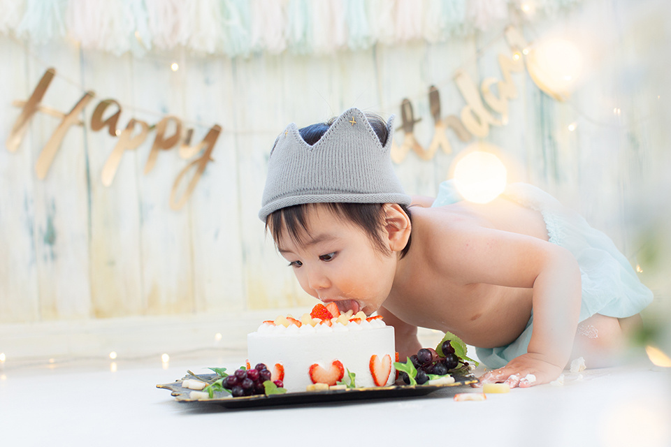 1歳のバースデーフォト3