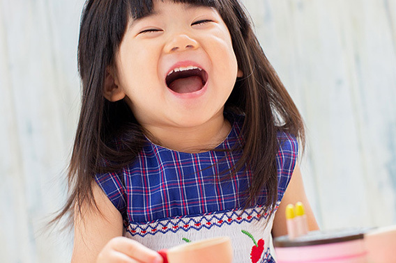 笑顔があふれる女の子